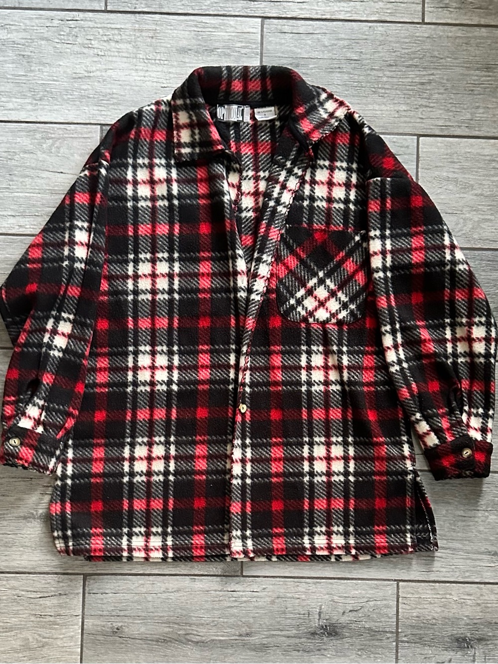 Vintage 90s OPTIONAL Equipment Fleece Shacket